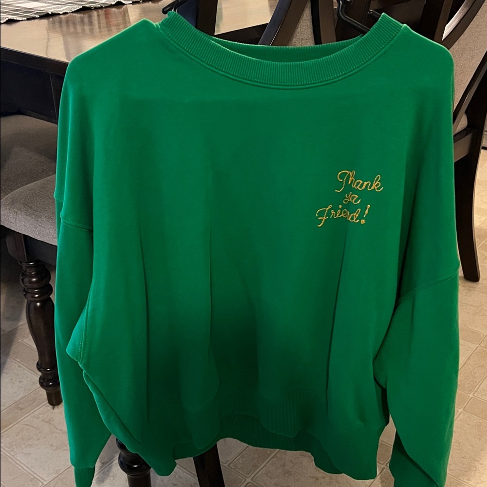 Wrangler Lainey Wilson Women's Green Crew Neck Sweatshirt. Size Small